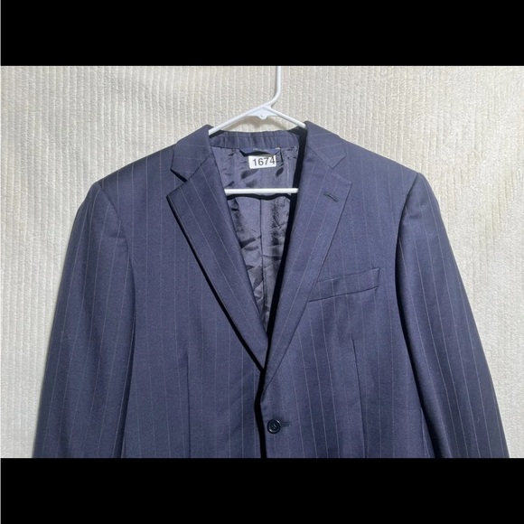 Vintage USA Brooks Brothers 1818 Mens Sz 40 Twill Blazer Jacket Sport Coat Italy - Picture 2 of 10